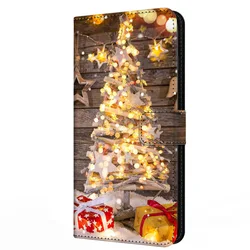 Leather Christmas Magnetic Wallet Flip Case - Stylish Book Cover & Protective Coque for Nokia 7.1 (1)