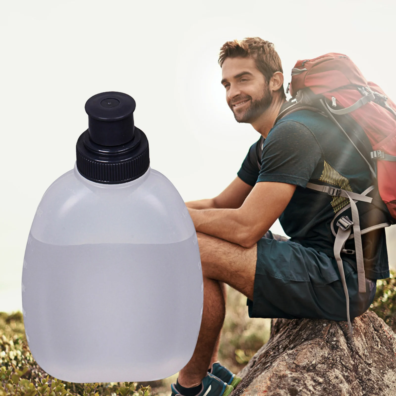 Sports Running Water Bottles BPA Free Water Bottles Leakproof Flask for Fanny Packs Triathlon Marathon MC889
