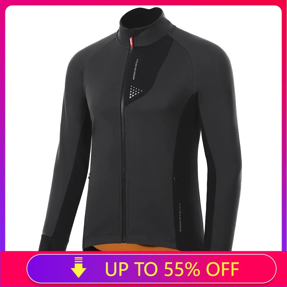 Cycling Jackets Men Winter Windproof Thermal with Pockets Reflective Bicycle Top M1C01129V cycling jacket cycling clothes