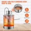 VEVOR Alcohol Still, 30L 50L Water Alcohol Distiller, Home Distillery Kit w/ Stainless Steel Tube & Pump & One-way Exhaust Valve 3