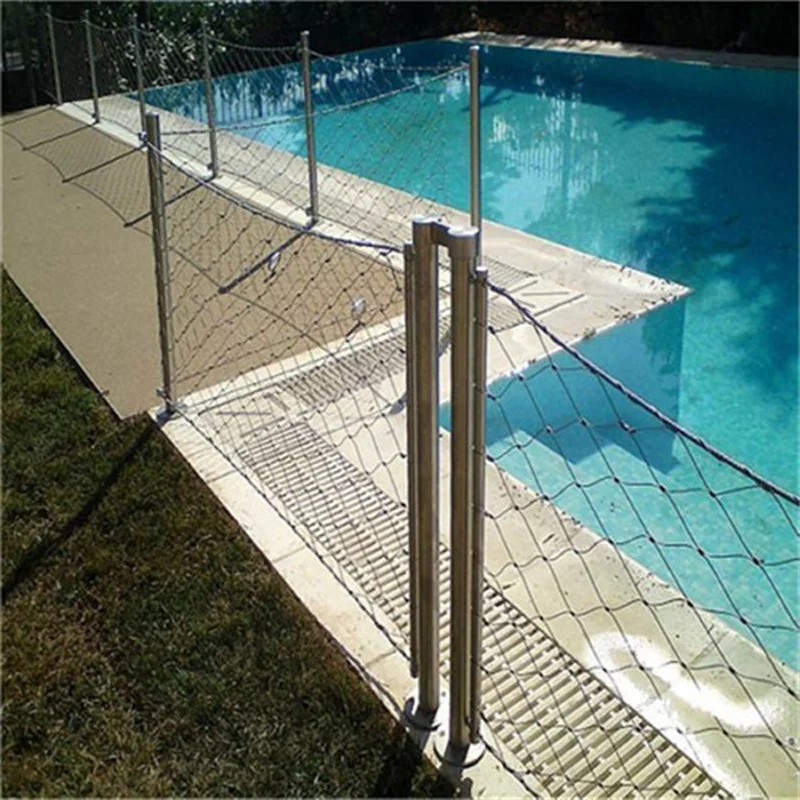 Excellent Flexibility Swimming Pool Protection Net with Stainless Steel Wire Rope Mesh
