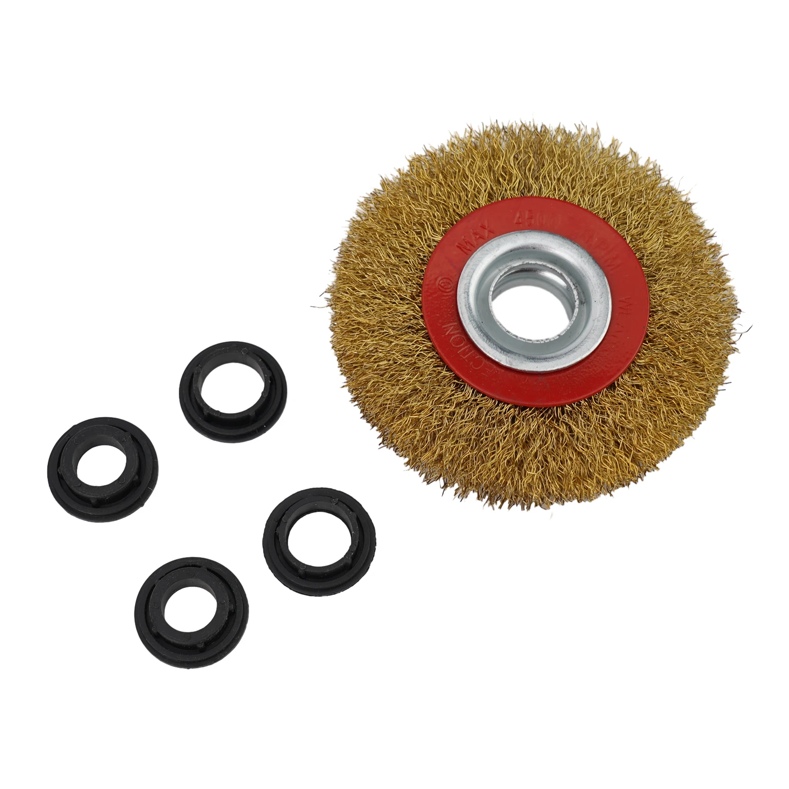 4inch Flat Crimped Wire Wheel Brush Stainless Steel Wire 20mm Bore For Angle Grinder Deburring Polishing Tools Accessories