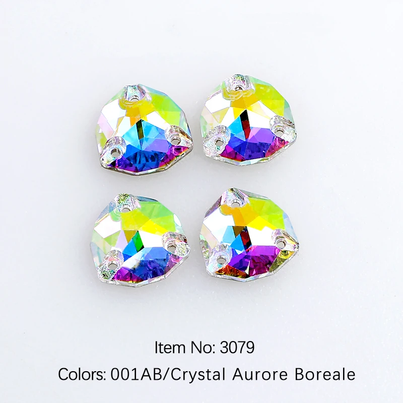 28-Piece Colorful Crystal Sew-On Rhinestone Set