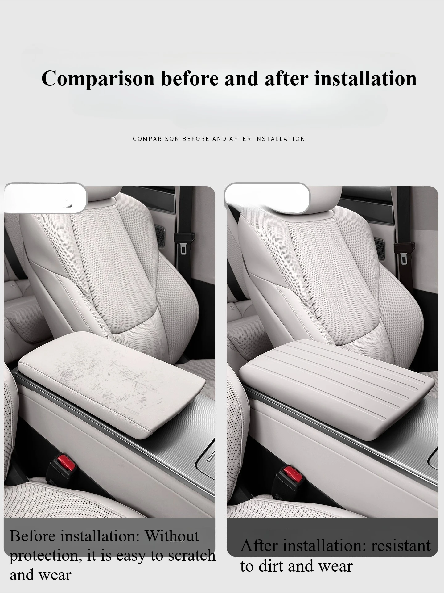 BYD 한 L DMI/EV 팔걸이 박스 실리콘 보호 커버 센터 콘솔 보호 패드 먼지 방지 인테리어 용품