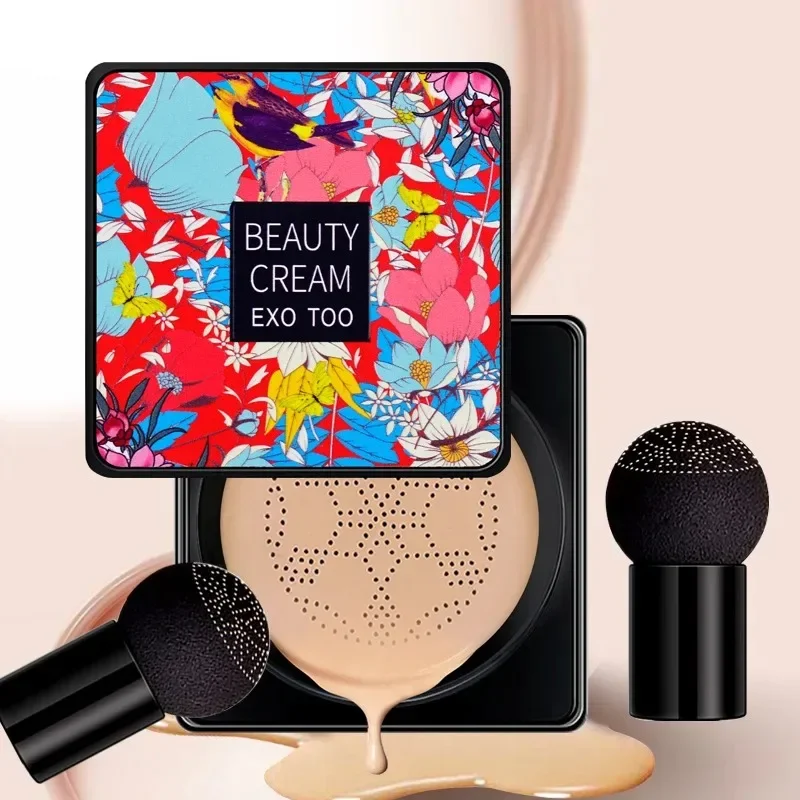

Base mágica con cabeza de hongo para mujer, crema CC impermeable, ilumina la Base, maquillaje facial, Cosméticos Coreanos