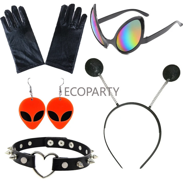 Alien Cosplay Accessories Alien Glasses Martian Headband Halloween Space  Party