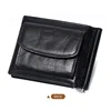 Genuine Leather Mens Wallet with Money Clip with Coin Pocket Billfold Cash Clip Leather Mens Money Clip Wallet 2