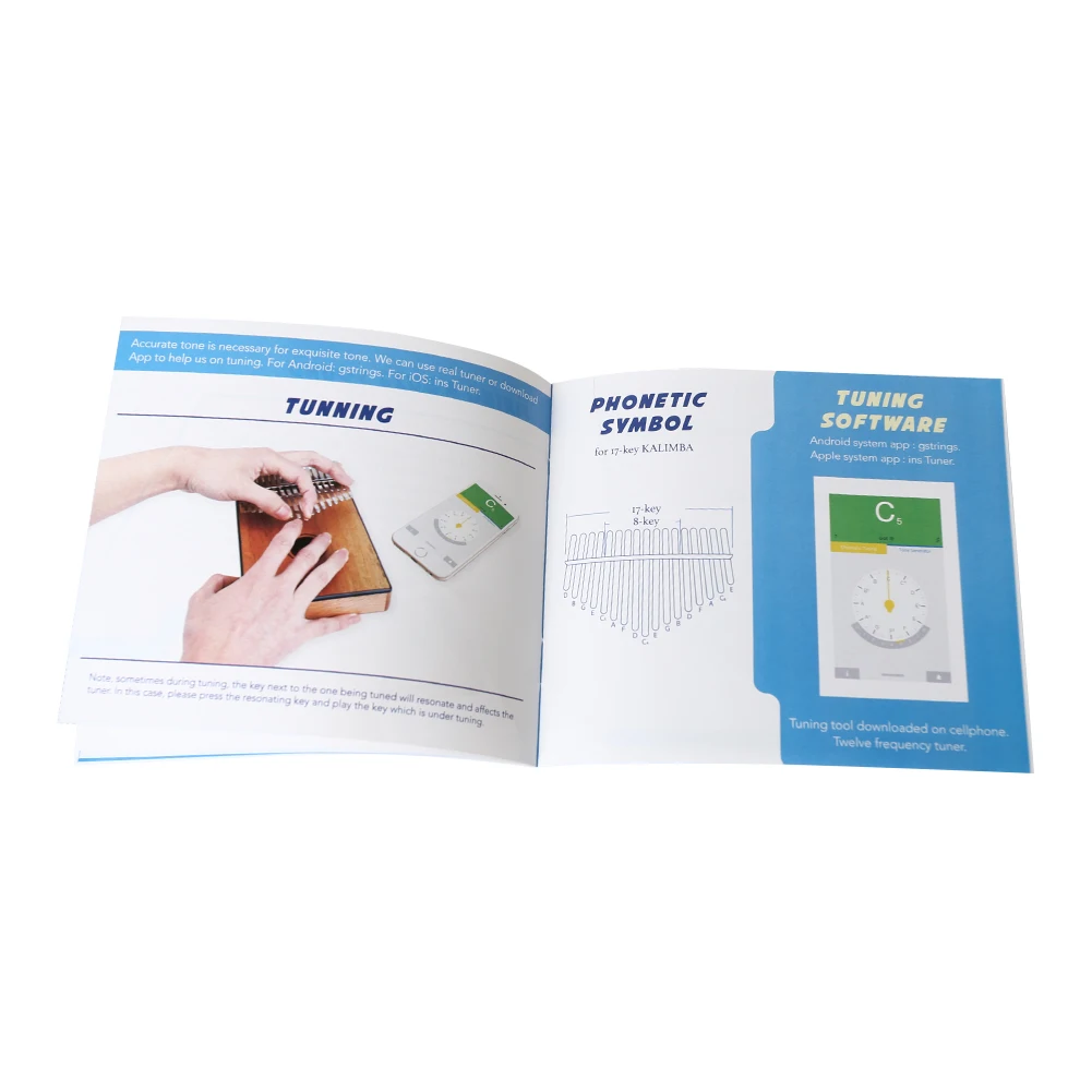 Musical Instrument Kalimba Thumb Piano Learning Book Instrument Guide Musical Enjoyable Instrument Supplies for Music Lover Beginners Kid