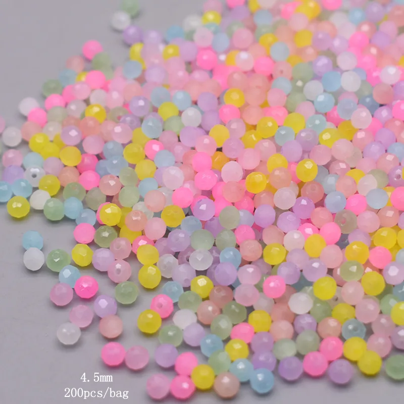 Borsa Di 50 Rondelle Perline Sfaccettato Vetro Cristallo Taglio - Foto 8