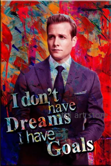 Poster Tela Suits Harvey Spectre – Stampa Estetica Vintage 30x45 Cm, Decorazione Da Parete Per Soggiorno, Camera E Ufficio (Senza Cornice)