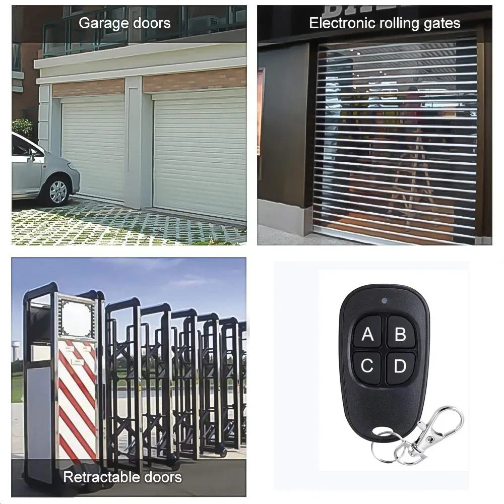 Universal Garage Door Opener Remote Control 433MHZ 433.92MHZ Clone Code Duplicator For Gate Garage Door