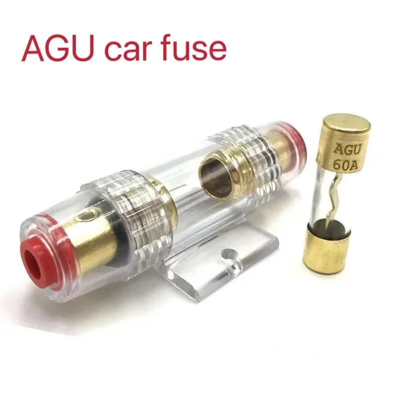 Car Fuses Kit 1pcs for Car Audio Car Amplifier Retrofit Fuse Box 4/8 and 10 Wire with 60AMP Fuse 60A/80A Box
