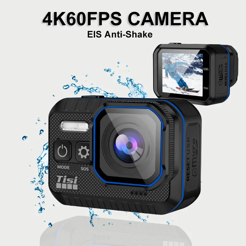 4K Action Camera Impermeabile Moto Bike Casco Fotocamera Con Schermo Telecomando Wifi Sport Camera Dash Cam Per Auto