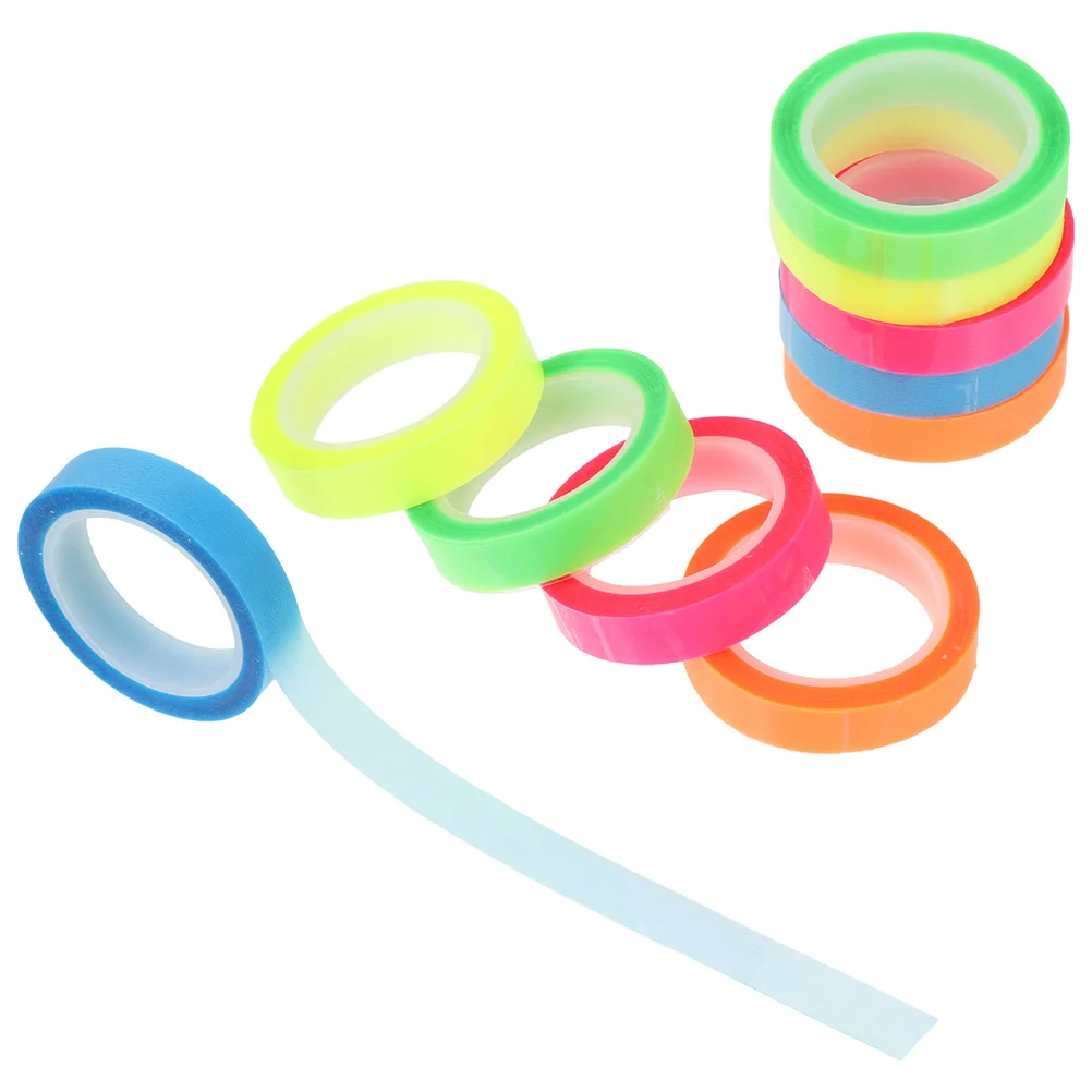 

20 Rolls Highlighter Waterproof Index Sticker Book Tabs Tape for Books Detachable Annotating Annotation Supplies