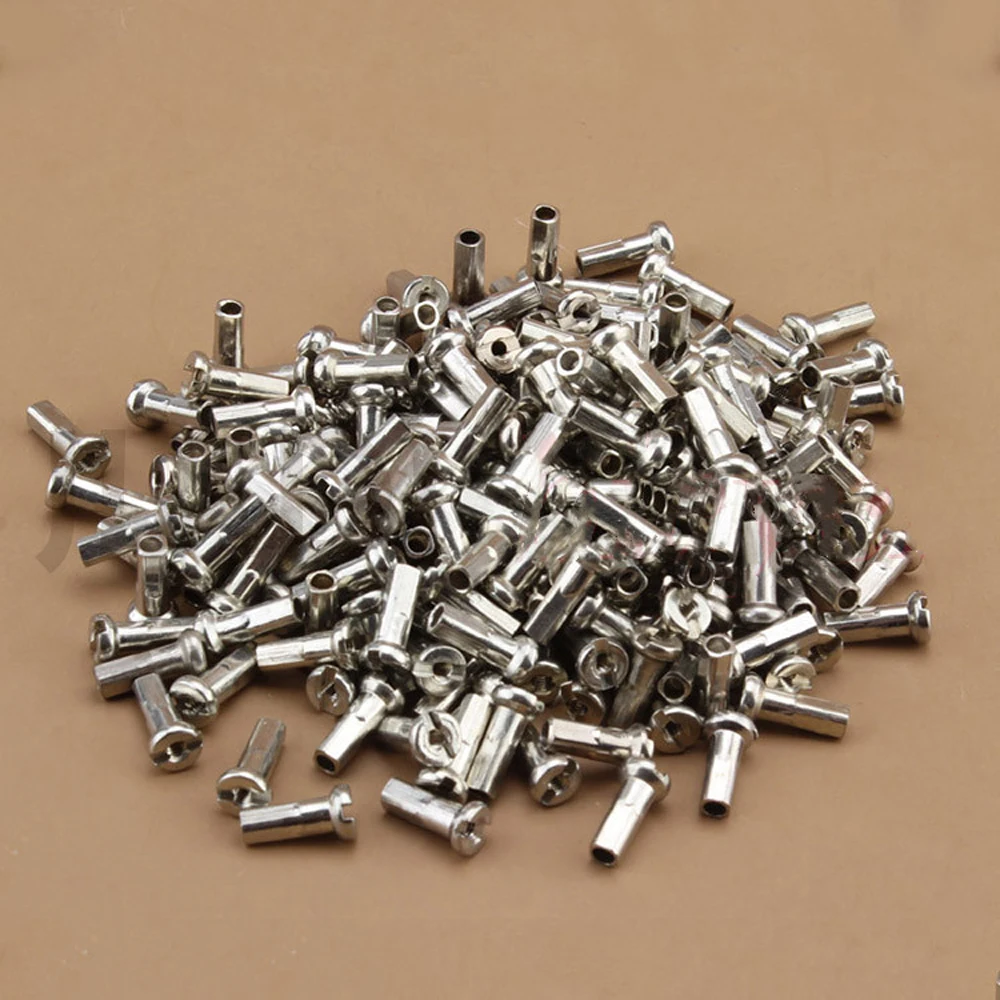 10x 14G / 2 mm Bicycle Bike Spoke Nipples MTB Mountain Cycling Bicycle Bike Spoke Screw Bolt Nuts Nipples Part Accessories bicycle parts bike accessories bicycle wheel stickers bicycle spokes bike spokes nipples