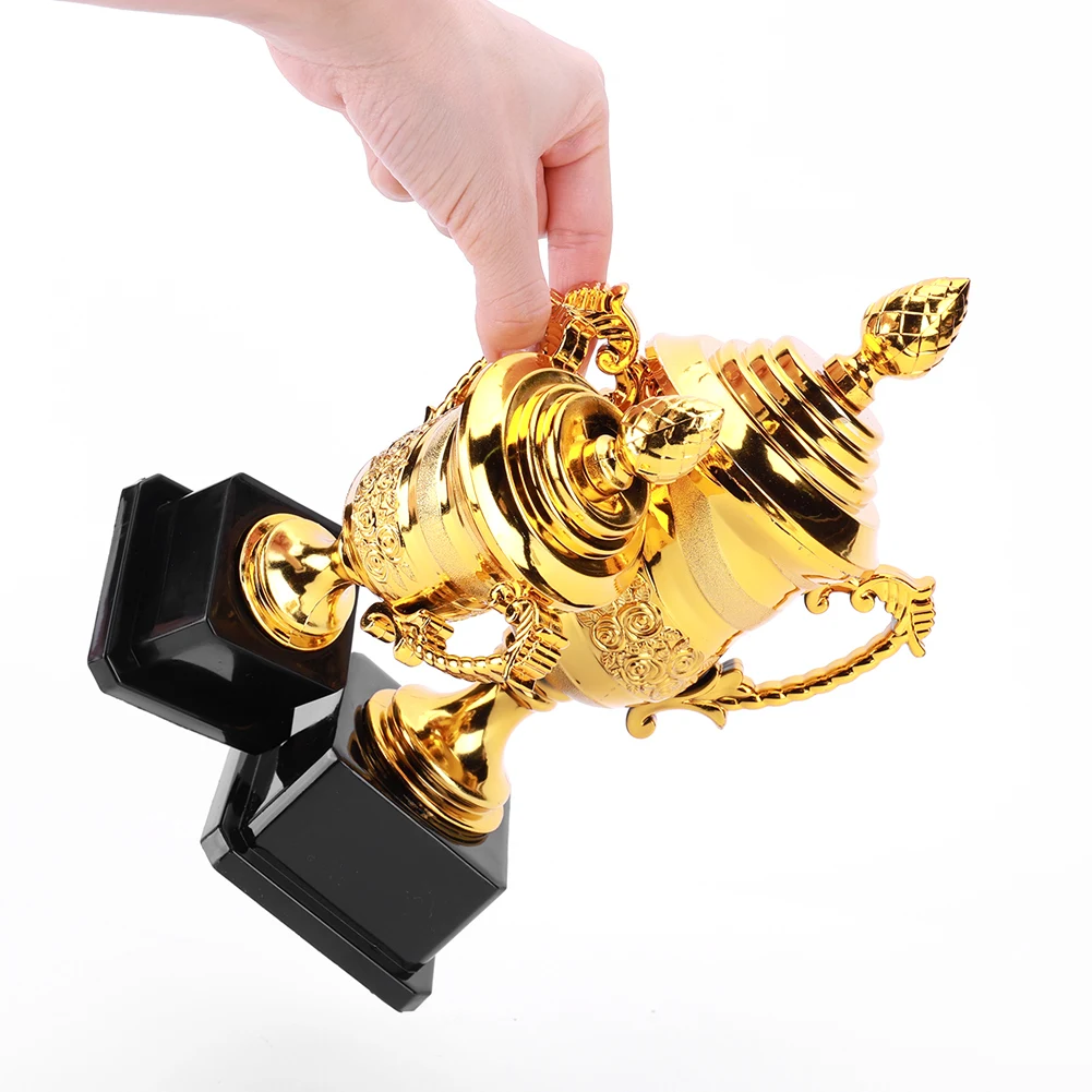 Gold Plastic Reward Trophy Cup Soccer Medals Prize Cup Early Educational Toys Basketball Football Winners Gifts for Game School 5