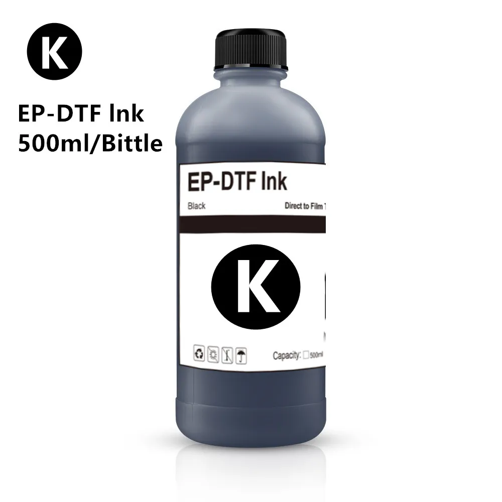 DTF Ink 500ML Direct to Transfer Film Ink For Epson Print head i3200 XP600 TX800 L1800 1390 L805 All DTF Printing For EP