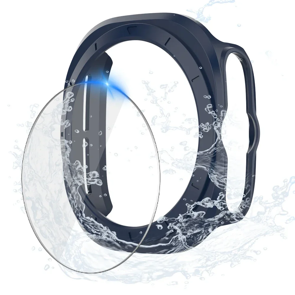 Premium Glass & Case Protector Bumper Shell for Smartwatches - Matte Finish