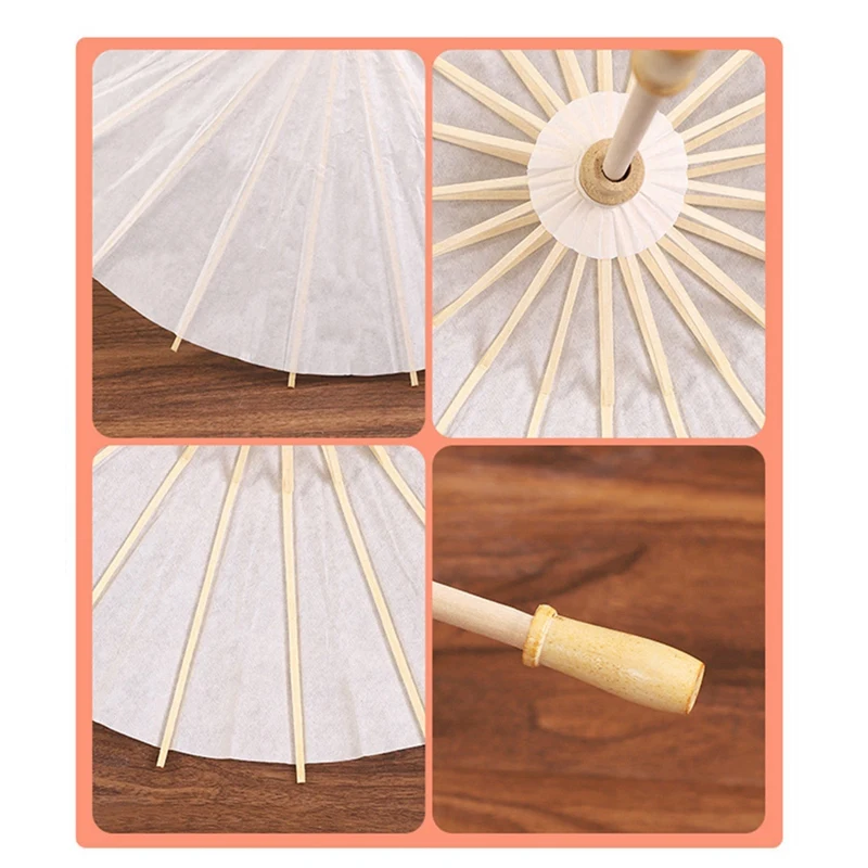 Wedding Umbrella Party Favor Bamboo Umbrellas For Bridal Shower Centerpieces Photo Props 60Cm