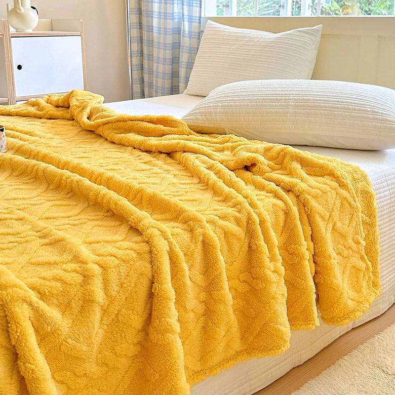 WarmWinterBlanketHomeWarmSherpaSoftSofaCoverThrowNewbornWrap
