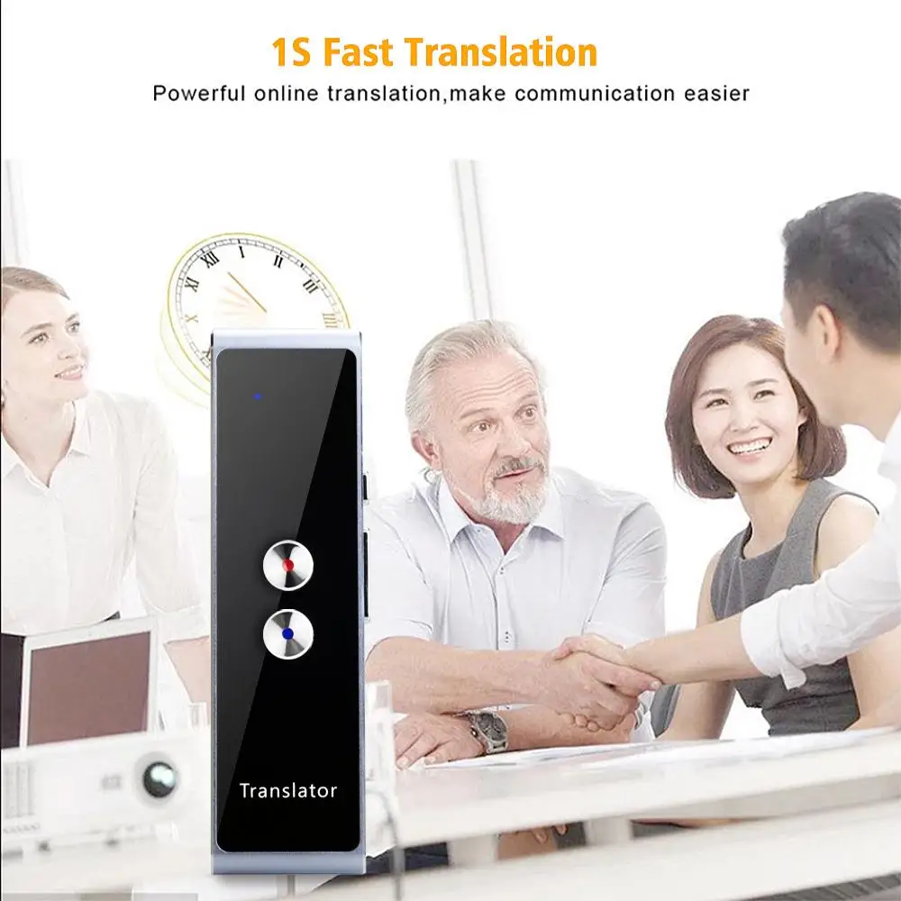 Smart Instant Real Time Voice 40 Languages Translator Portable Electronic Multi-Languages Translation Sound Transmission Device voice translator language translator