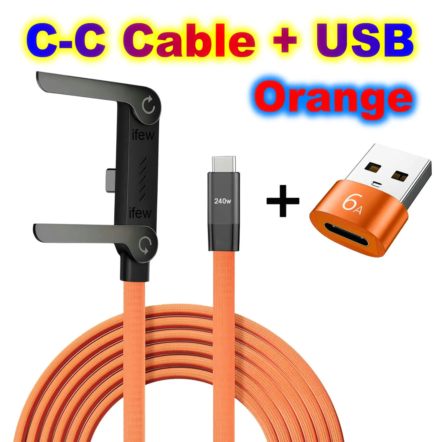 Flat USB-C Stand Cable 1