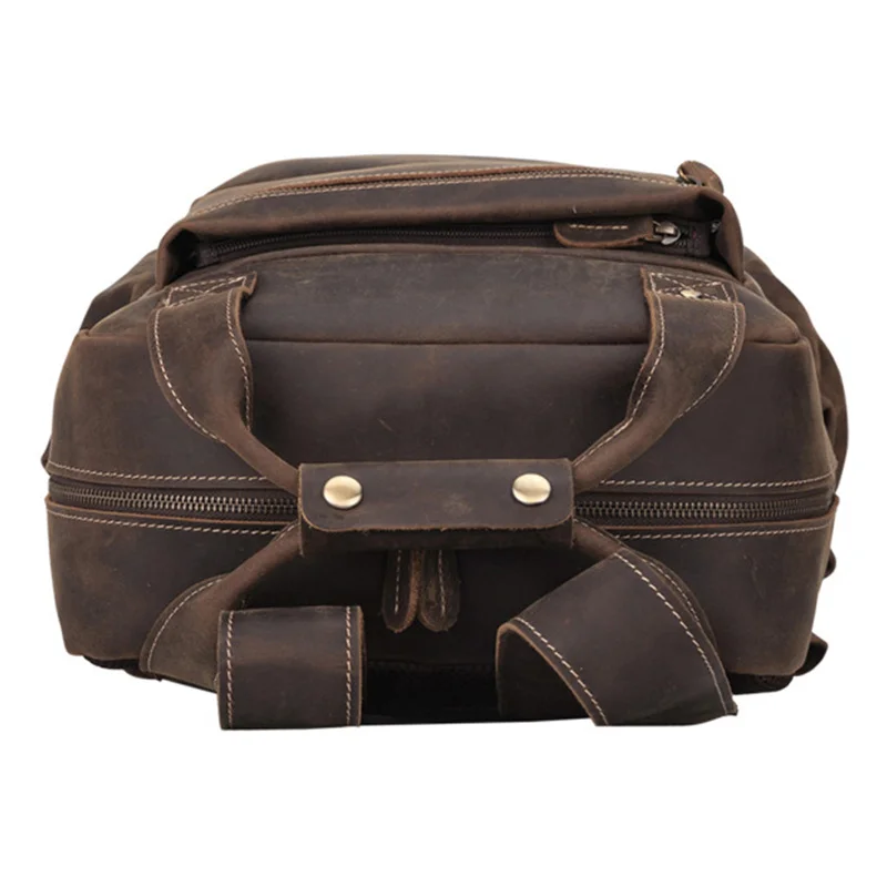 Leather Backpack With Handle For Men