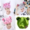 New Cute Baby Bath Shower Cap Adjustable Kids Double-Layer Girl Boy Ear Protection Shampoo Cap Children Hair Wash Hat Head Cover 1