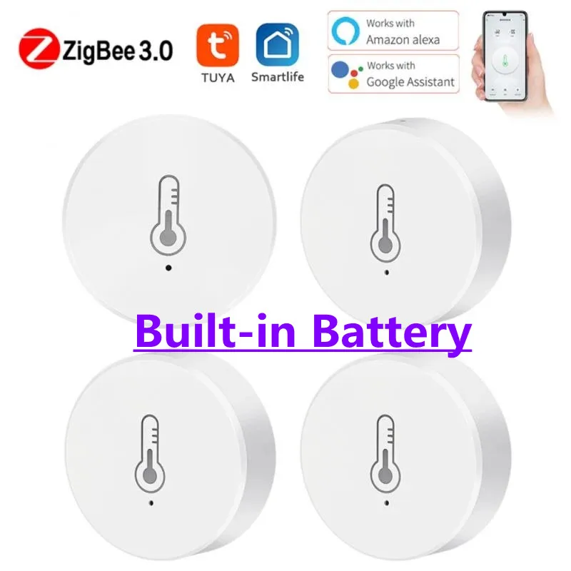 Tuya Zigbee 3.0 Smart Home Temperature And Humidity Sensor Indoor