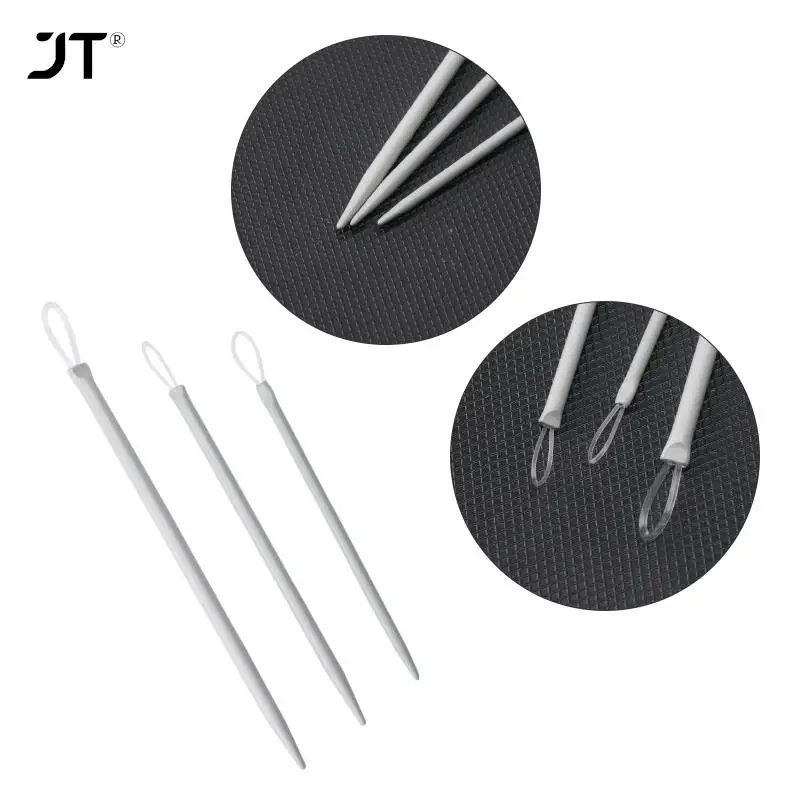 3pcs Big Eye Nylon Wire Knitting Needles Yarn Sewing Needles Apparel Sewing & Fabric Art Craft