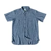 Non Stock 1942 Model Short Sleeve Chambray Shirt Vintage Asymmetrical Pocket Work Shirt 5
