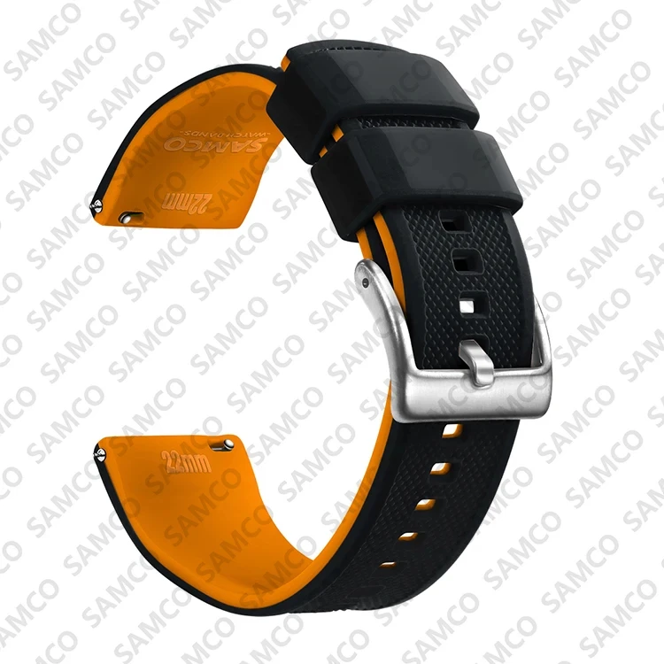 Enhanced Quick Release Silicone Watch Strap - Premium Rubber Band Replacement