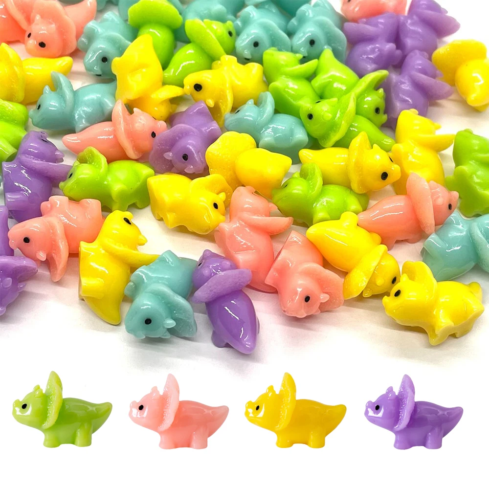 12 Stück Mini Dinosaurier Figuren - Harz Garten Deko Für Miniatur Landschaften