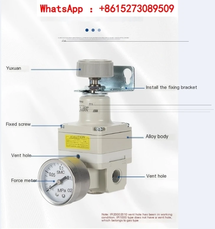 

Authentic SMC Precision Pressure Regulating Valve IR2020-02BG IR2010-02 IR2000-02