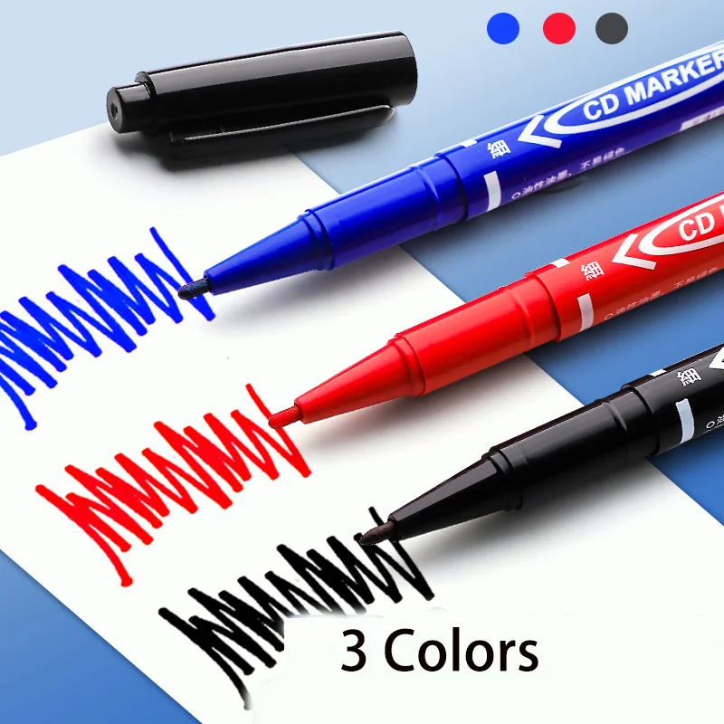 Twin Tip Permanent Marker Set 4