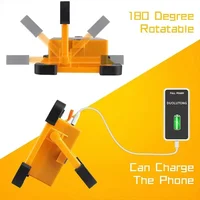 Lampe de Camping portative solaire avec support, lampe rechargeable par batterie, projecteurs LED sans fil pour le travail, panne de courant d'urgence 6