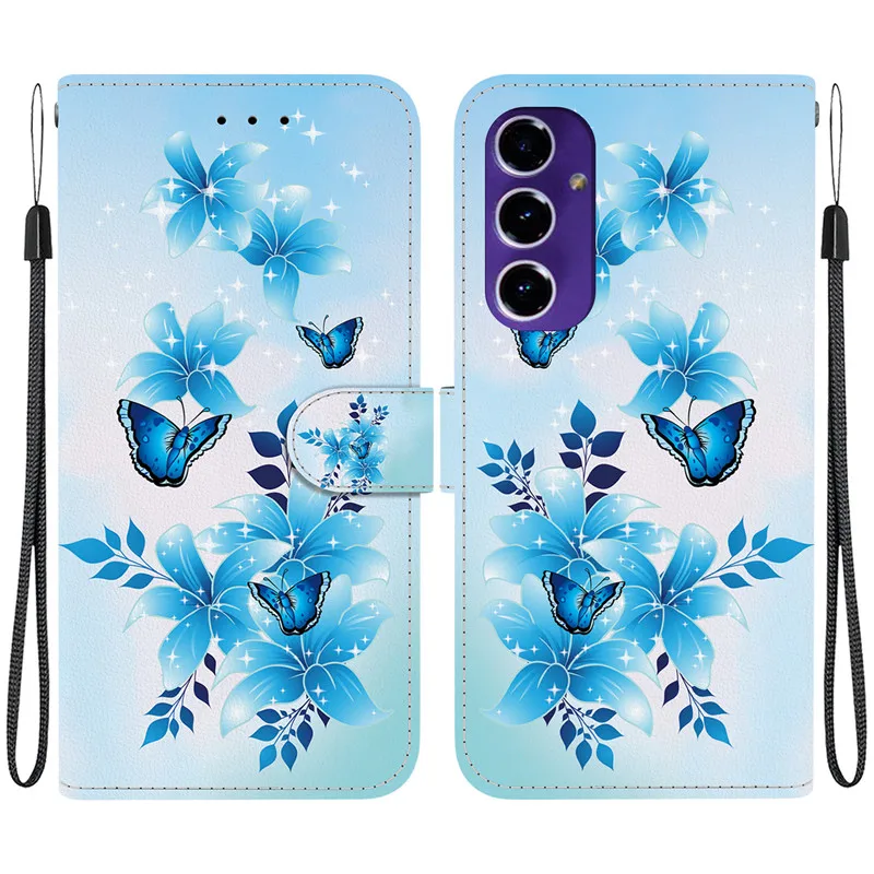 Flip Wallet Leather Case with Magnetic Stand and Cute 3D Pattern