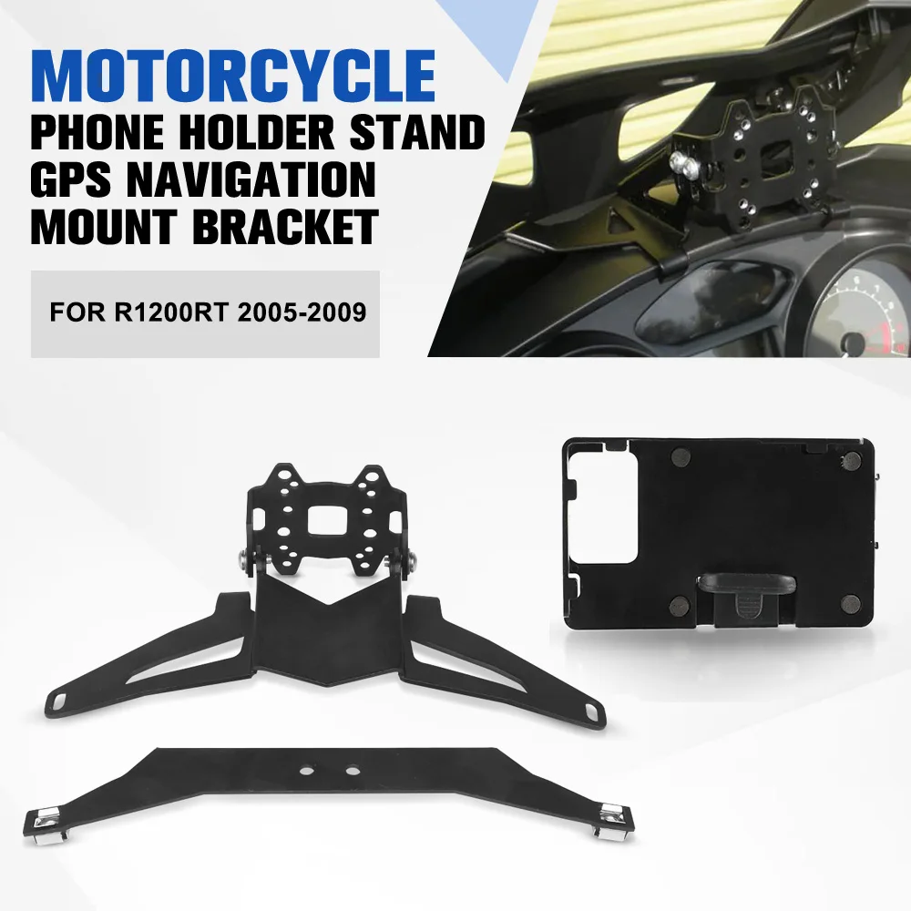 For BMW R1200RT 2005 2006 2007 2008 2009 R 1200 RT 1200RT Accessories Motorcycle Phone Holder Stand GPS Navigation Mount Bracket