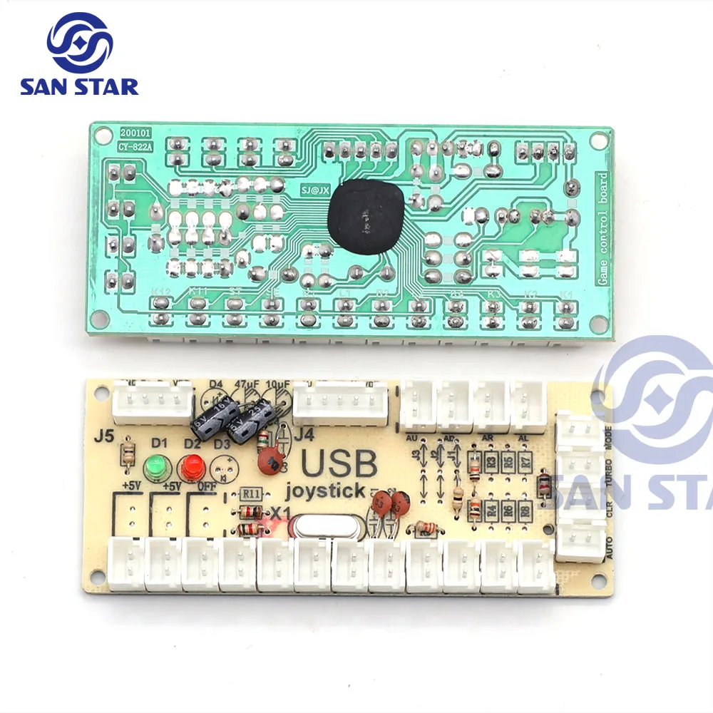 

USB-кодировщик ПК с нулевой задержкой для джойстика 5PIN и кнопки 2,8 мм