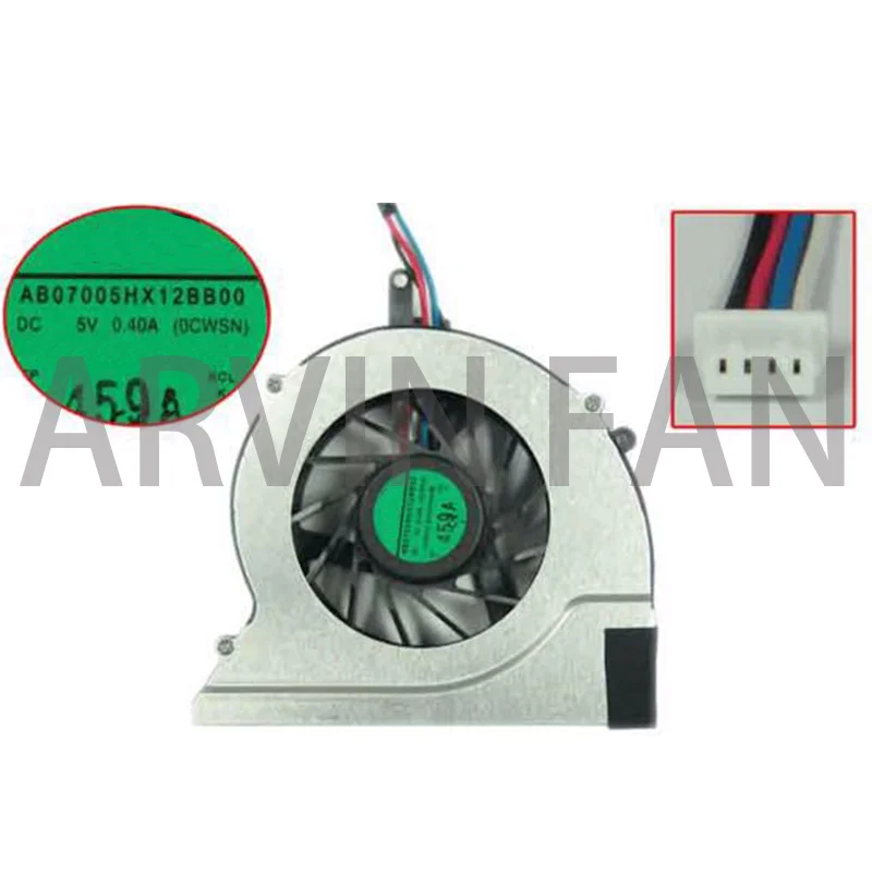 4-проводной вентилятор охлаждения сервера AB07005HX12BB00 5V 0.40A