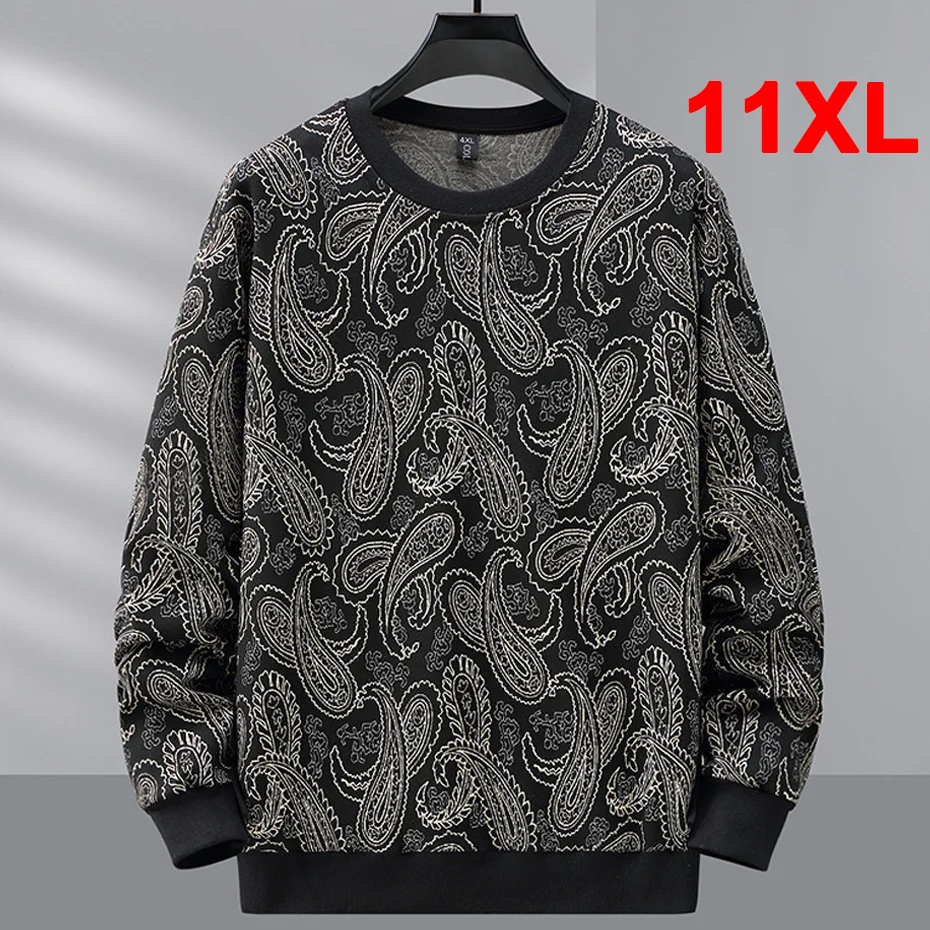 BandanaPaisleyPatternSweatshirtMen11XL10XLPlusSizeSweatshirts