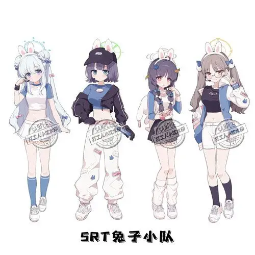 Blue Archive Kasumisawa Miyu Sorai Saki Anime Acrylic Stand Figure