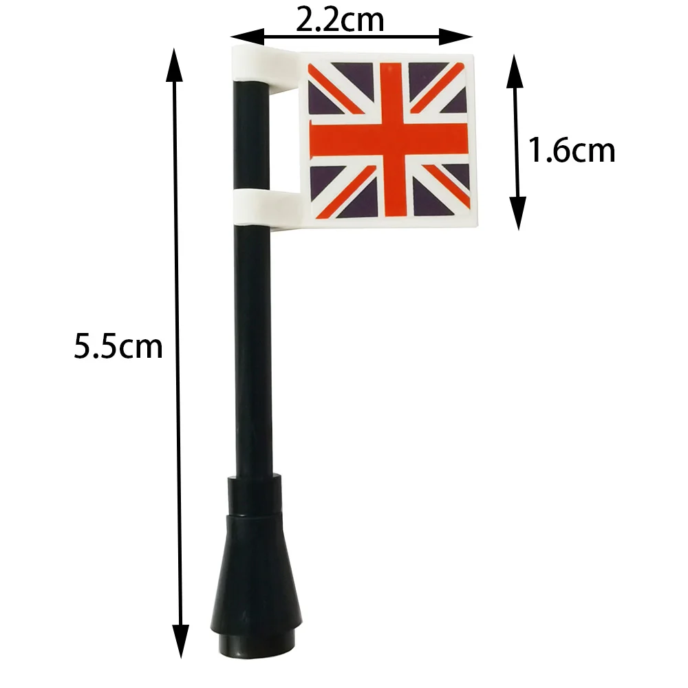 Building Blocks Elements Brick Parts 2335 National Flag 2 x 2 Classic Piece Toy Accessory Bricklink building blocks construction blocks anime block toys