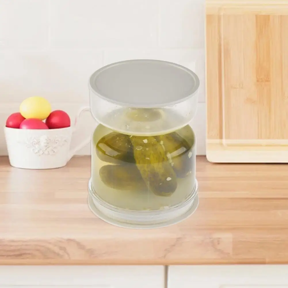 Innovative Pickle Jar Fine Workmanship Olives Jar Plastic Pickle Organizer Hourglass Design Sealed Olives Container for Home 3
