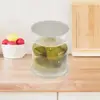 Innovative Pickle Jar Fine Workmanship Olives Jar Plastic Pickle Organizer Hourglass Design Sealed Olives Container for Home 3