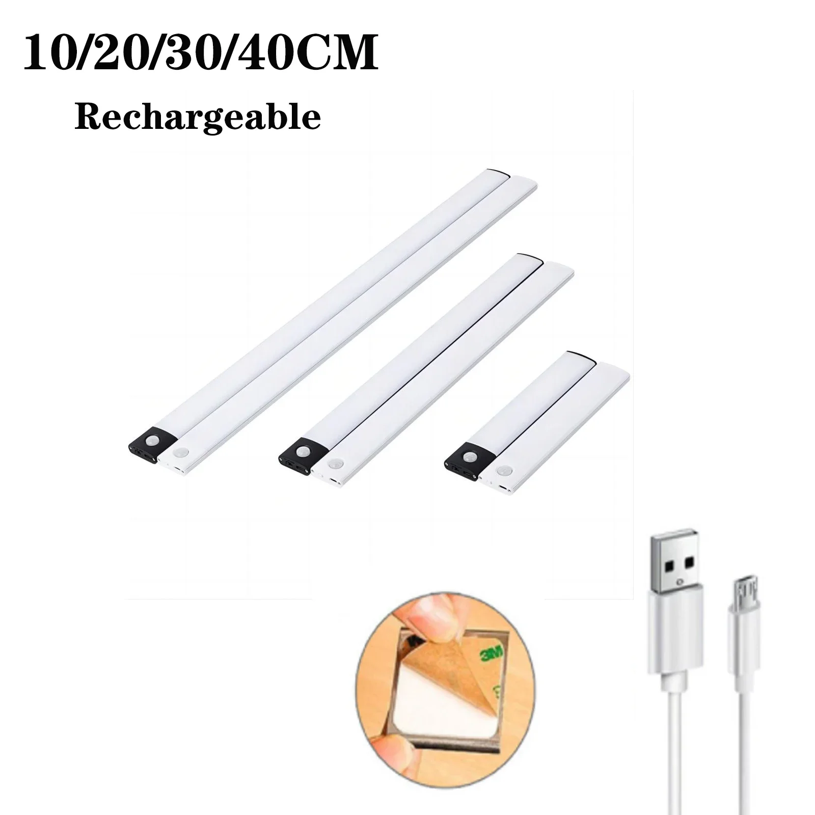 Description Picture 2 of itemLED Night Light Wireless Under Cabinet Lamp Tube Motion Sensor Closet Bulb USB Rechargeable Bedroom Detector Lighting Bar CP