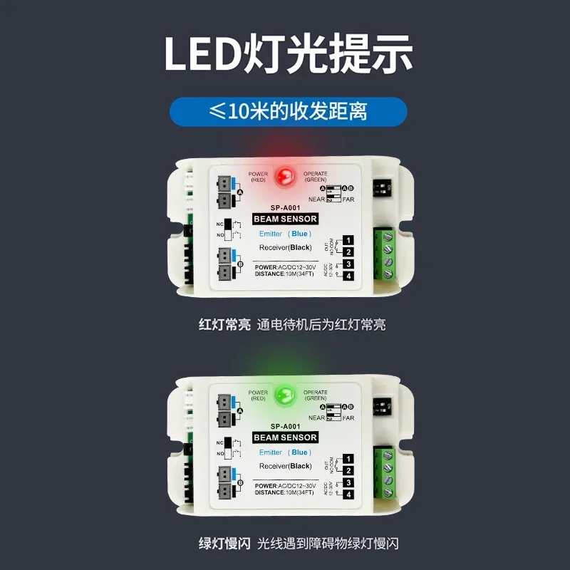 Safety light anti-pinch induction door radio eye cat eye single and double
