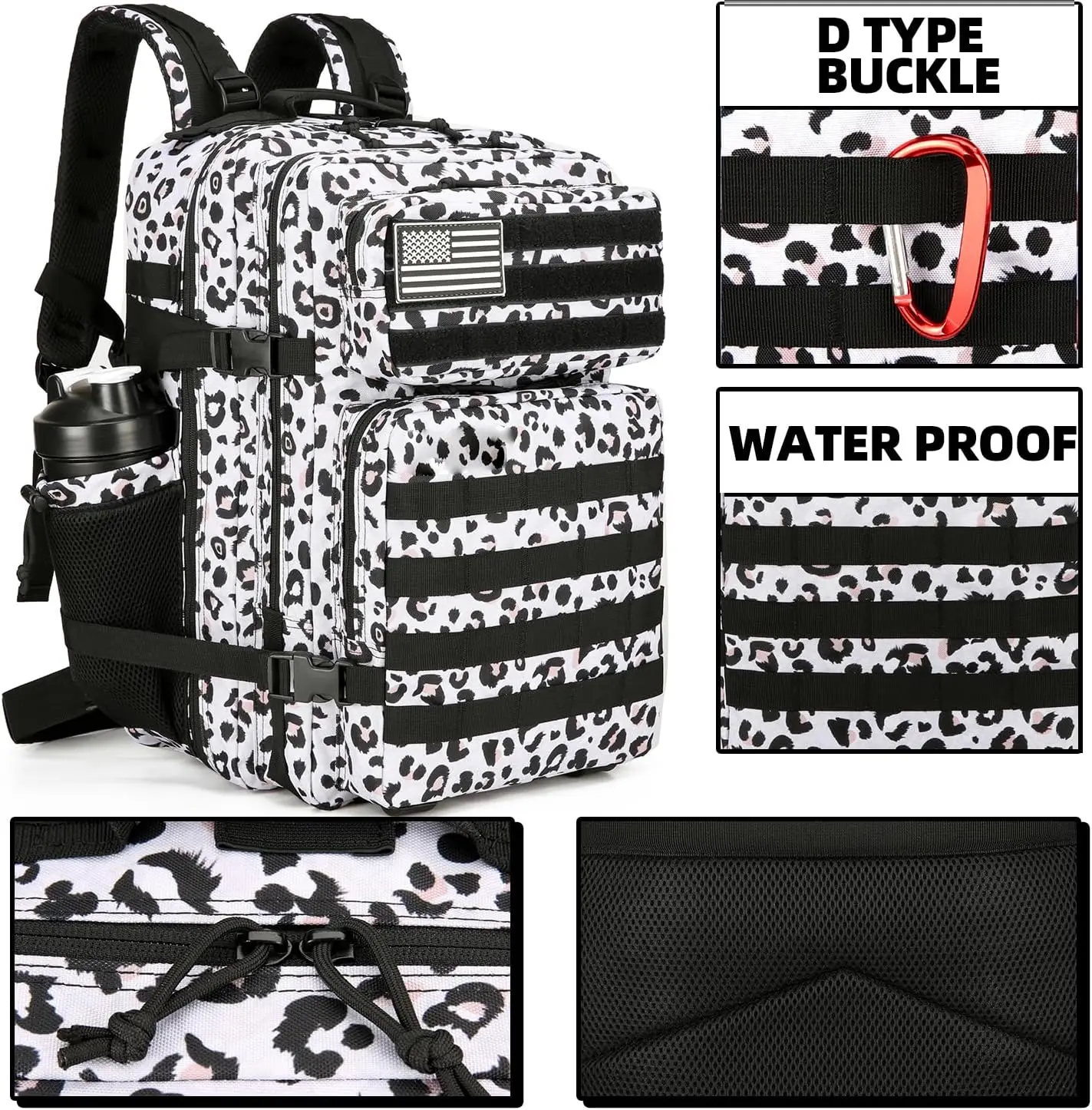 Large 45L 3P Tactical Backpack Hiking Bag Pack Outdoor Sport Backpack Waterproof Climbing Rucksack Camping Hiking Bag Mochila 3