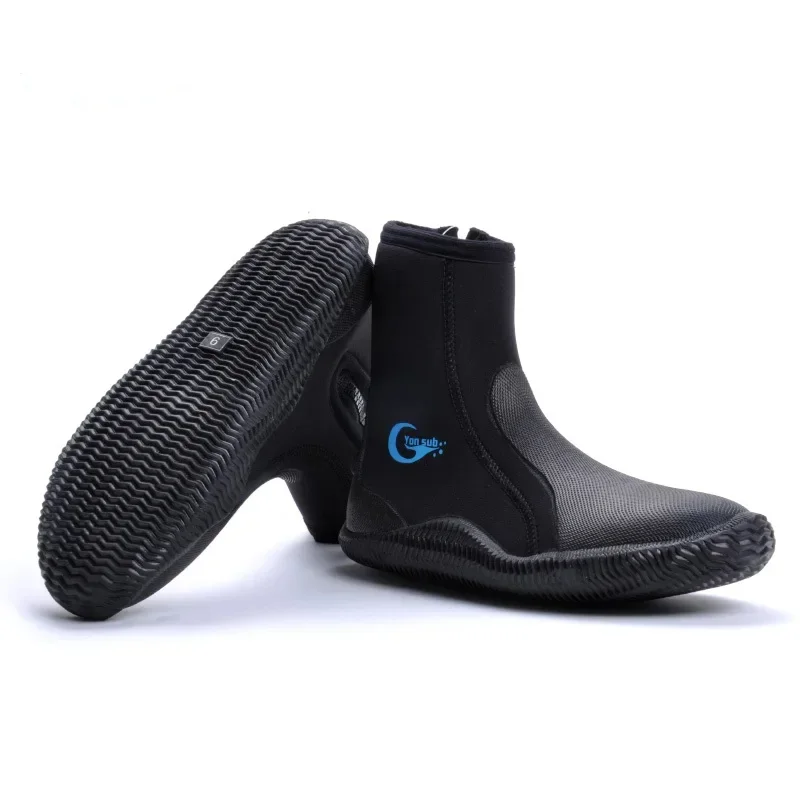 

5MM Neoprene Vulcanized High Top Diving Boots Non-Slip Warm Water Sports Boots For Diving, Fishing, Swimming and Riding