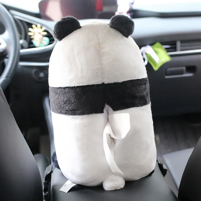 Niedliche Cartoon Tiere Plüsch Kaninchen Panda Ente Bär Auto Taschentuch Box  Asche Mülleimer - AliExpress